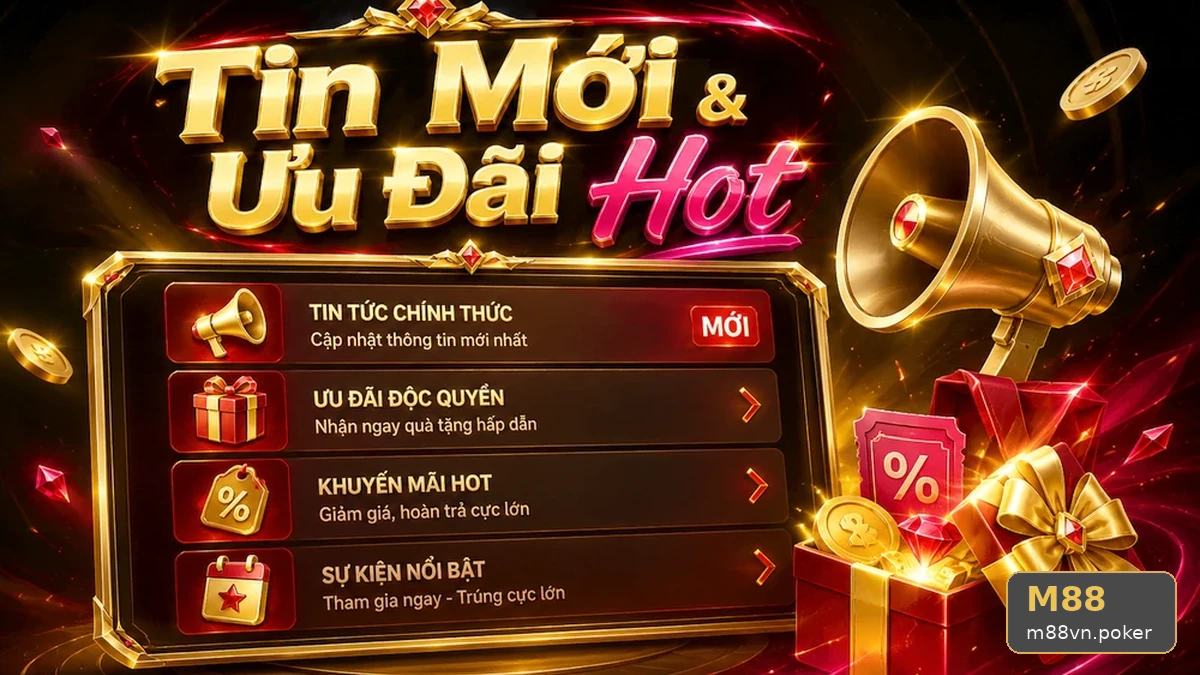 Nhìn banner nhấp nháy tưởng đã nhận ưu đãi: Lỗi đọc khuyến mãi M88