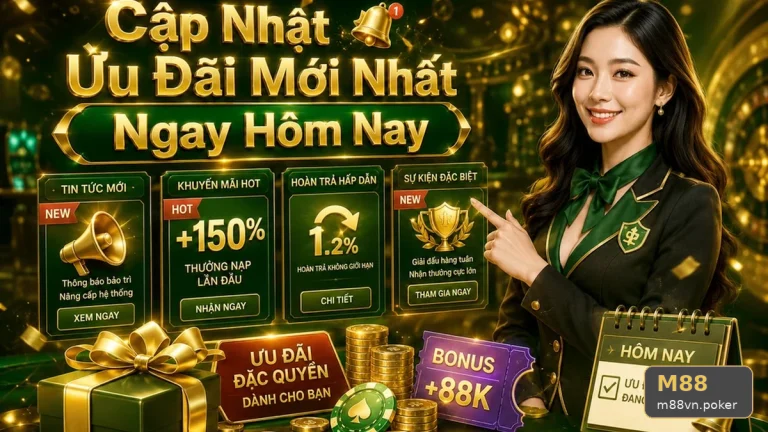 Kiểm Tra Theo Bàn Tại M88 m88vn.poker: Đọc Chi Tiết Giao Diện Tin Mới, Ưu Đãi Và Điều Kiện Khuyến Mãi – Hồ Sơ Tình Huống Phân Biệt Giải Trí Có Kiểm Soát Với Hành Vi Chạy Theo Thua Lỗ